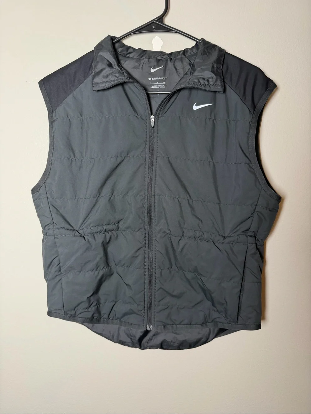 Nike Therma Fit Black Quilted athletic Vest size small